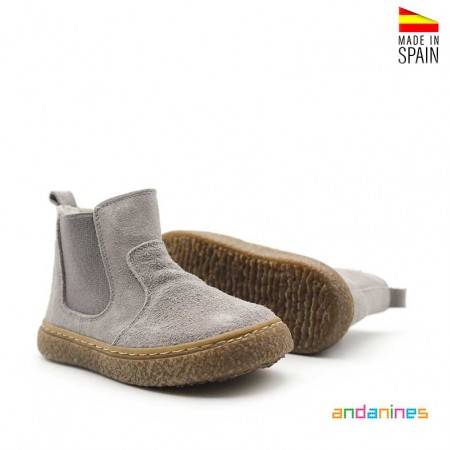 Botines grises niña