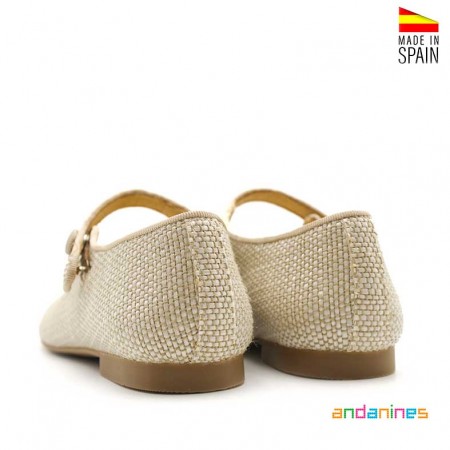 Merceditas beige niña