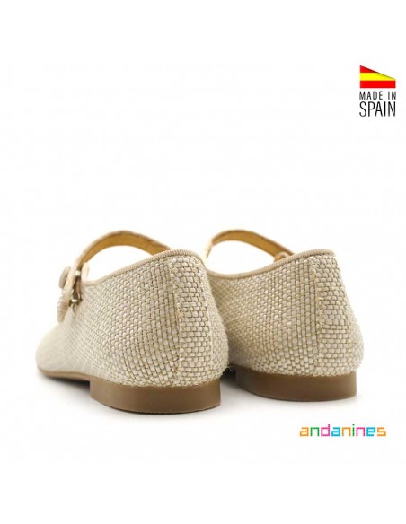 Merceditas beige niña