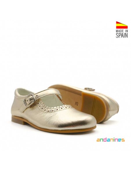 Zapatos dorados ceremonia