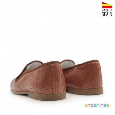 Calzado marrón piel niño