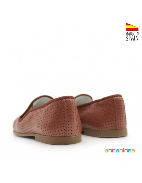 Calzado marrón piel niño