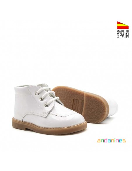 Botines blancos niños