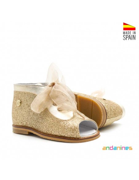 Sandalias bebé glitter
