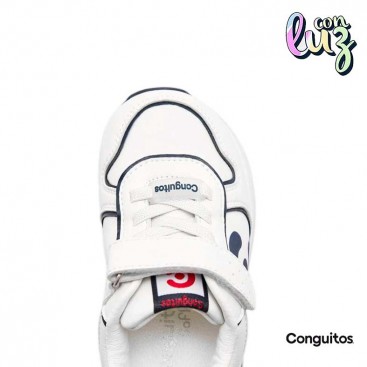 Zapatillas blancas niño Conguitos