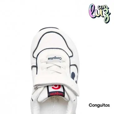 Zapatillas blancas niño Conguitos