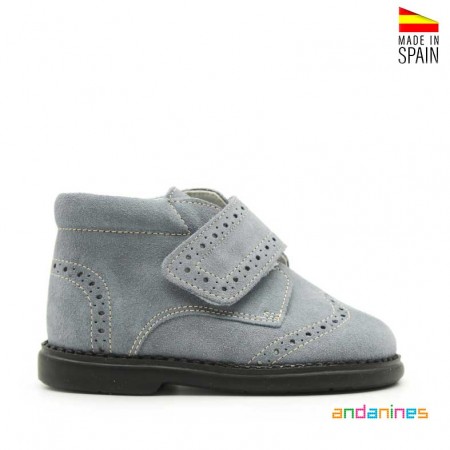 Botines gris niño