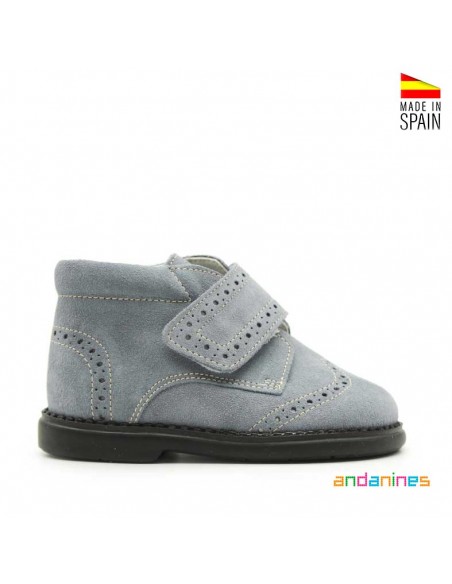 Botines gris niño