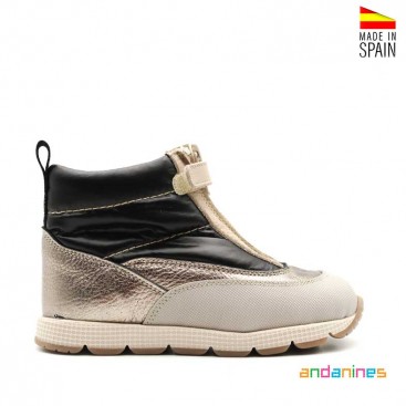 Botas niña metalizadas