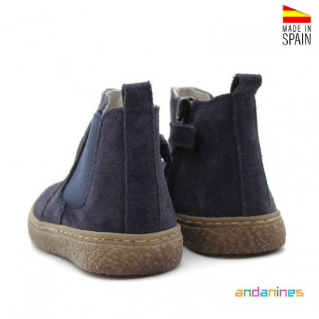 Botines Chelsea azul marino