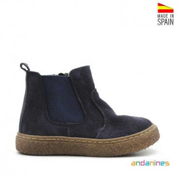 Botines azul marino niña