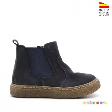 Botines azul marino niña