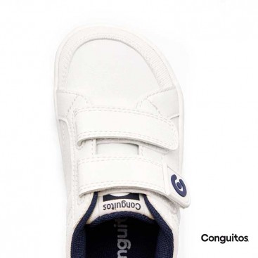 zapatillas blancas niño barefoot​