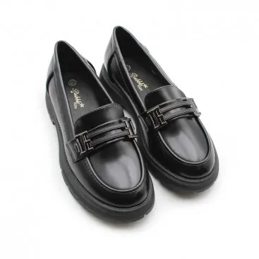 mocasin niña negro​