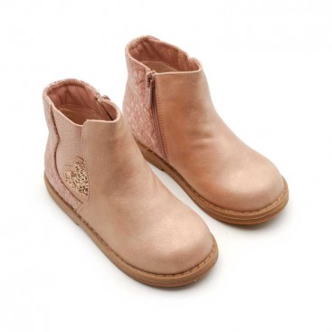 botines niña rosa