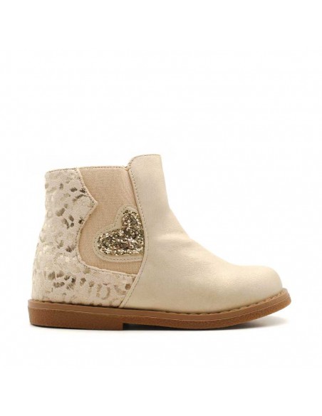 botines dorados niña​
