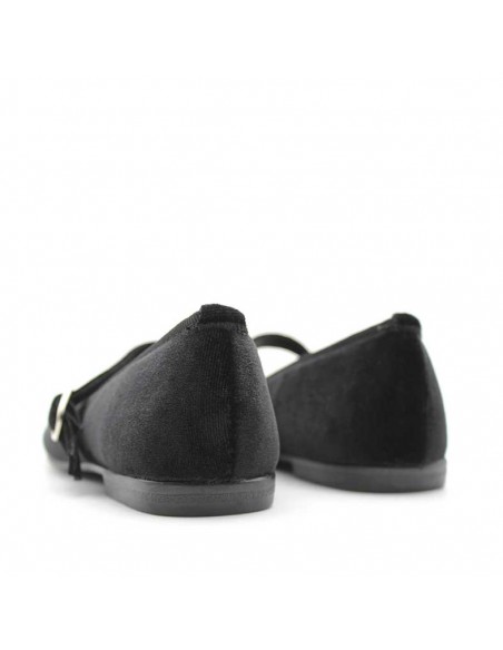 zapato negro terciopelo