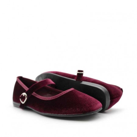 zapatos burdeos niña