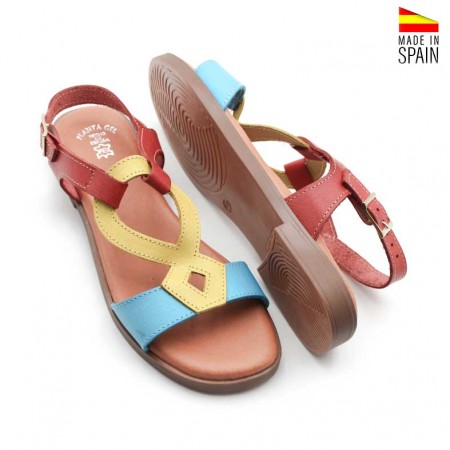 Sandalias de Colorines Planas para Mujer Hechas en España