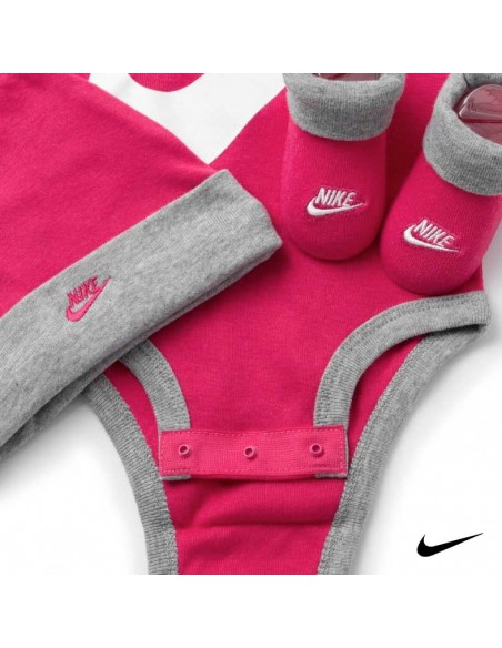 Pack recién nacido Nike rosa