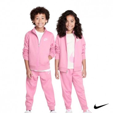 Chándal con cremallera Nike rosa