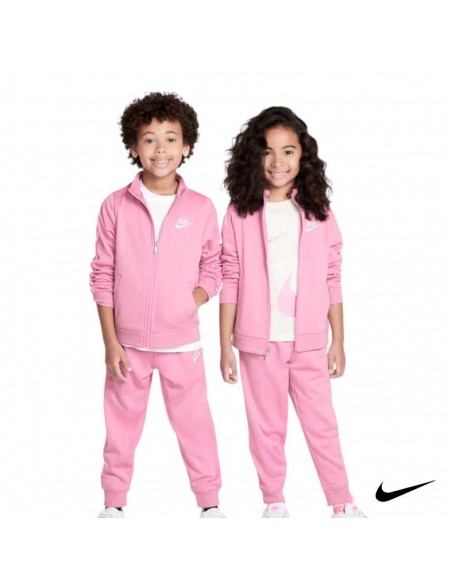 Chándal con cremallera Nike rosa