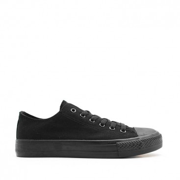 Zapatilla CV all negra de lona unisex