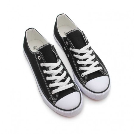 Zapatillas Lona Negras hombre