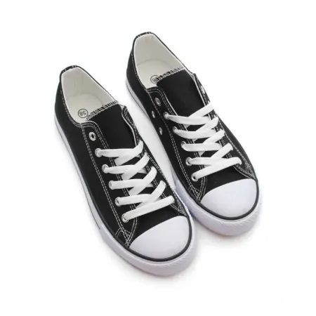 Zapatillas de lona negra y suela Envío 24/48h