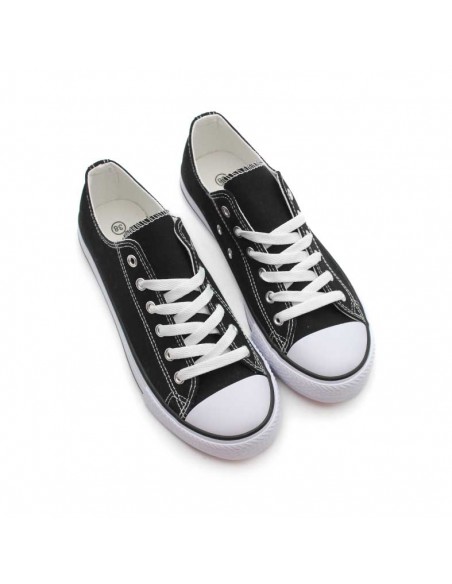 Zapatillas Lona Negras hombre