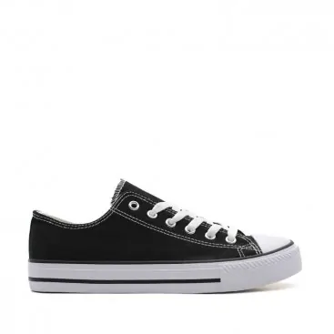 ZAPATILLA ESTILO CONVERSE NEGRO Y BLANCO
