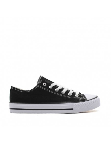 ZAPATILLA ESTILO CONVERSE NEGRO Y BLANCO