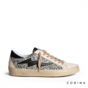 Zapatillas Corina glitter mujer