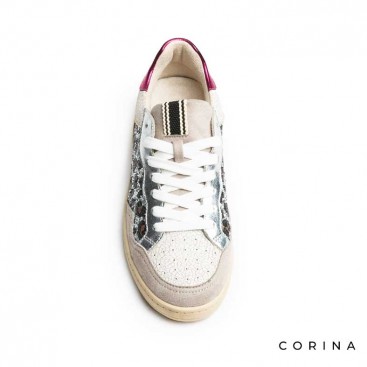 Zapatillas glitter animal print mujer