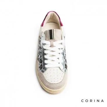 Zapatillas glitter animal print mujer