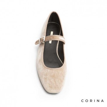 Merceditas terciopelo beige