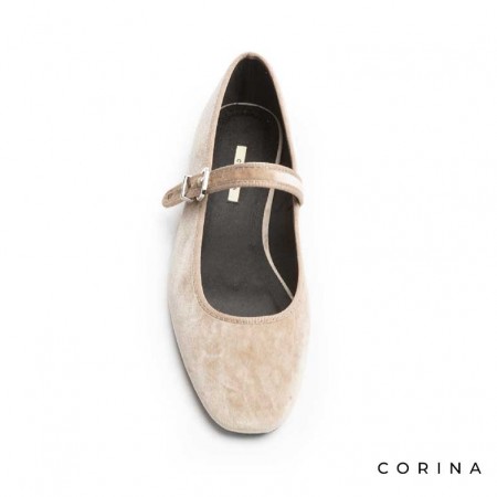 Merceditas terciopelo beige