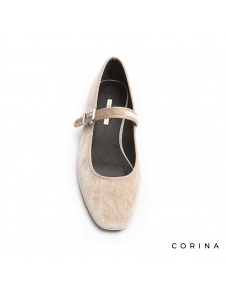 Merceditas terciopelo beige