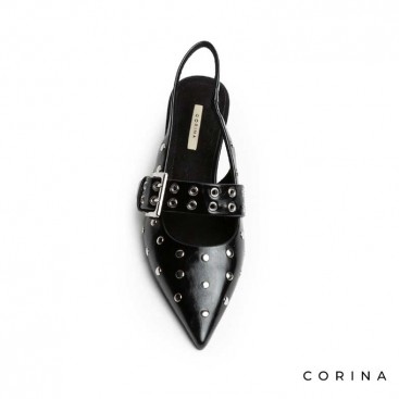 Tacones destalonados negros