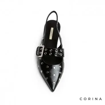 Tacones destalonados negros