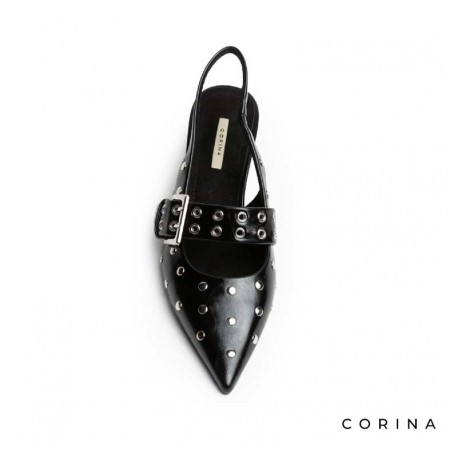 Tacones destalonados negros