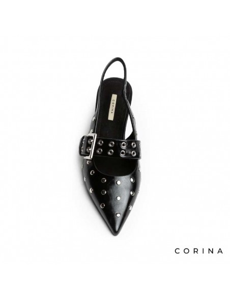 Tacones destalonados negros