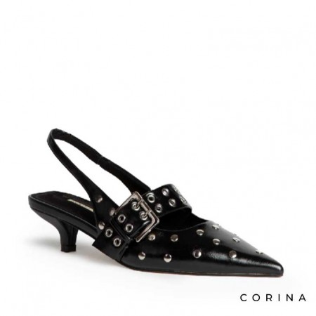 Zapatos de tacón con hebilla