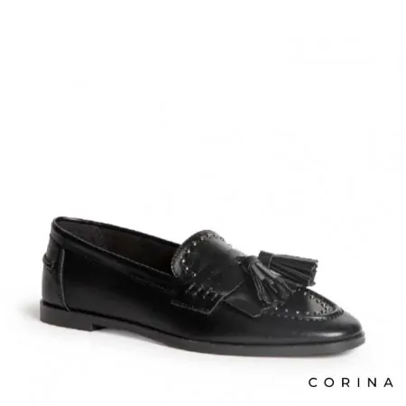 Mocasin casual negro Corina