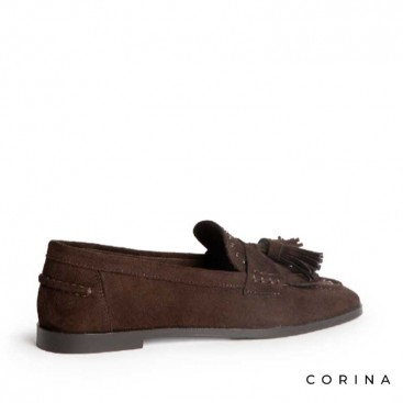 Mocasines marrones mujer