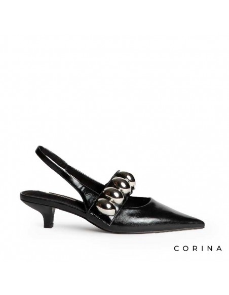 zapatos slingback negros