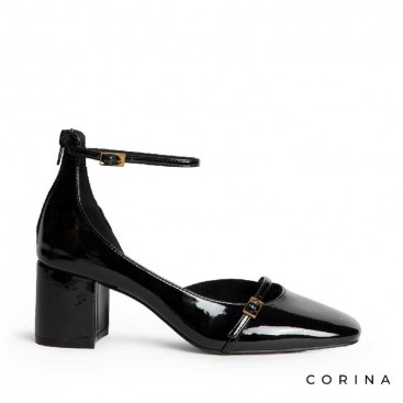 zapatos charol negro mujer