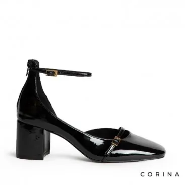 zapatos charol negro mujer