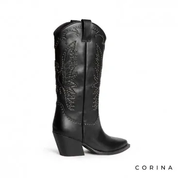 Botas camperas negras mujer