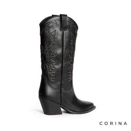 Botas camperas negras mujer